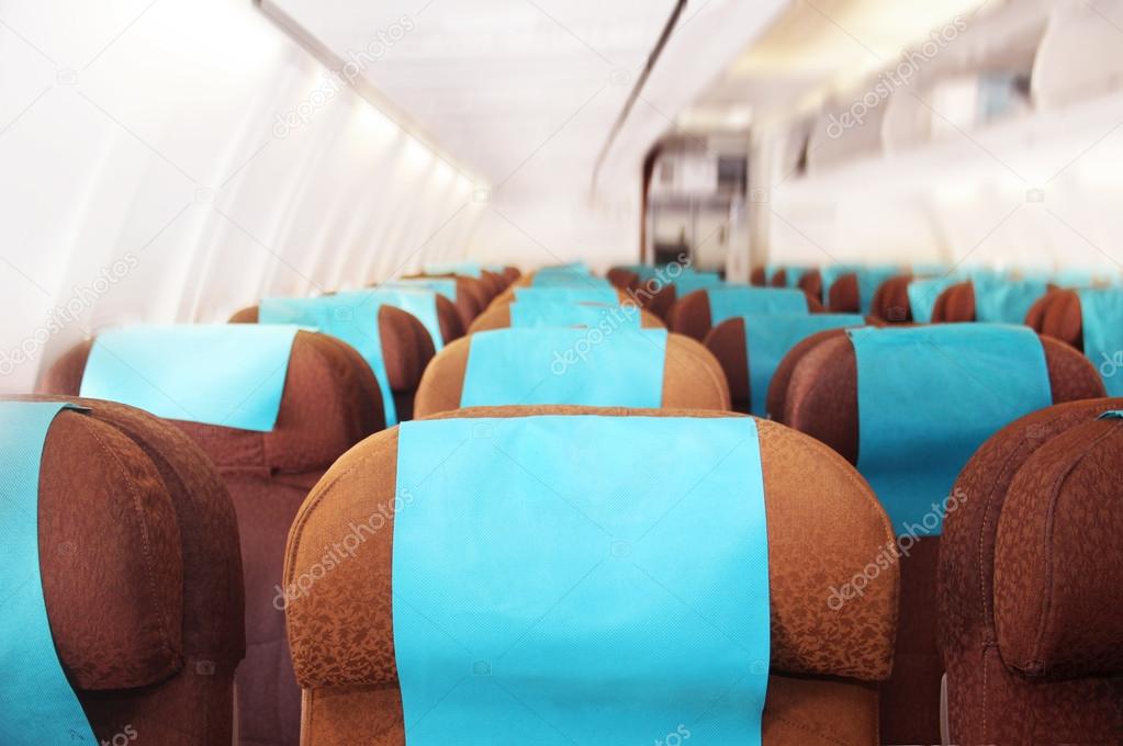 Passenger seats on the plane