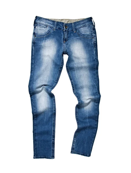 Jeans isolerad på vit bakgrund — Stockfoto