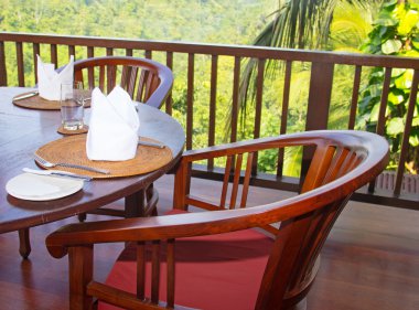 Orman manzaralı Restoran