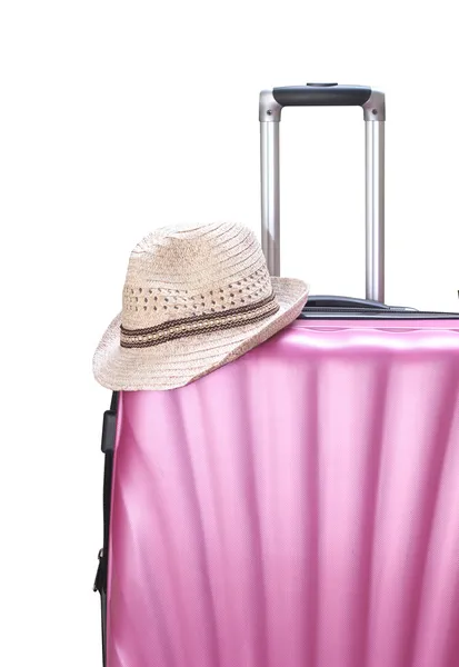 Suitcase for travel isolated on white background — Stock Photo, Image