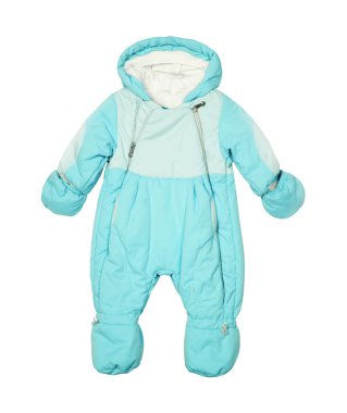 Beyaz arka plan üzerinde izole bebek giysileri