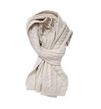 eşarp beyaz arkaplanda izole edildi