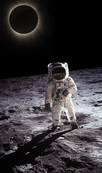 Astronaut som gick på månen — Stockfoto