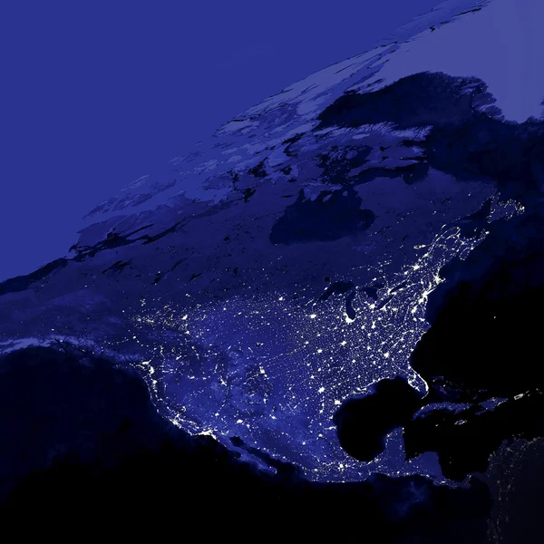 Stadtbeleuchtung in den Vereinigten Staaten — Stockfoto