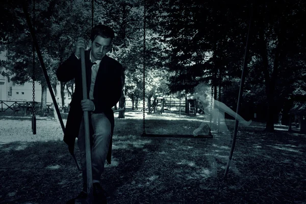 Haunted Playground — Stock Photo, Image