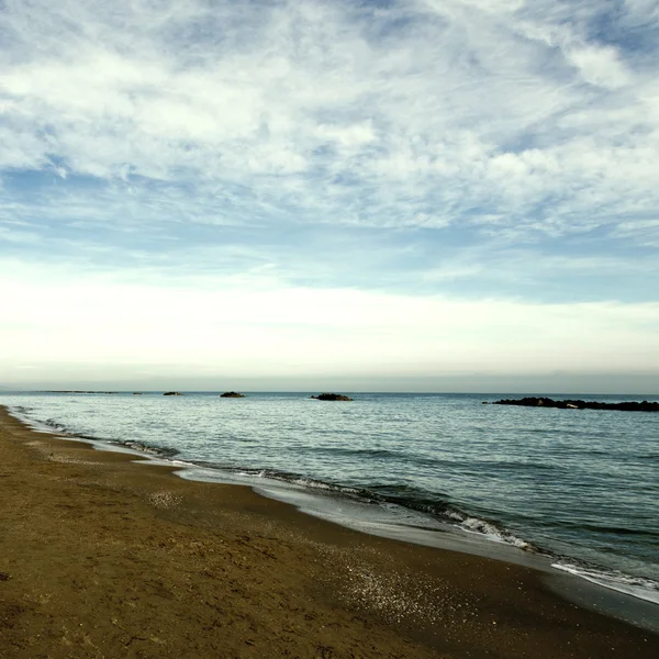 Italian beach scene — Stock Photo, Image