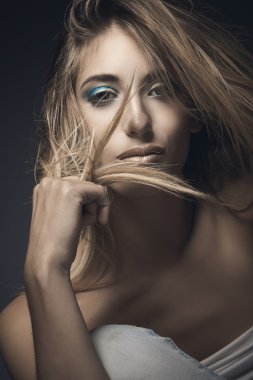 seksi sarışın kadın Güzellik Portresi