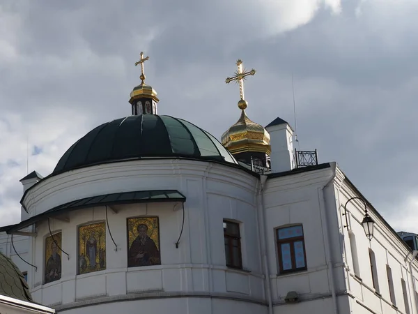 Cruz Cúpula Iglesia Ortodoxa — Foto de Stock