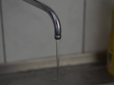 Faucet for washing hands and dishes in the campsite