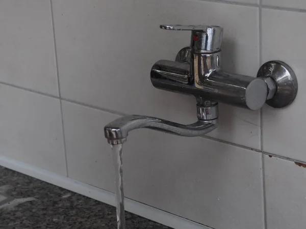 Faucet Washing Hands Dishes Campsite — Stockfoto