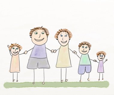 mutlu bir aile selamı