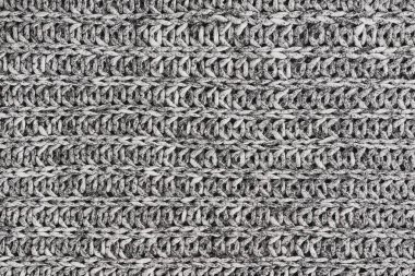 Gri örgü yün dokusu. yumuşak odak