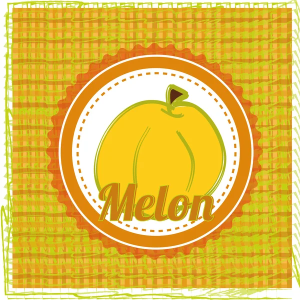 Icône de melon — Image vectorielle