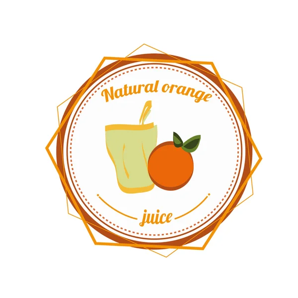 橙汁 — 图库矢量图片