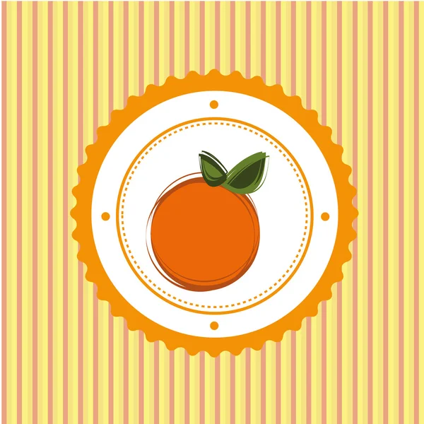 Timbre orange — Image vectorielle