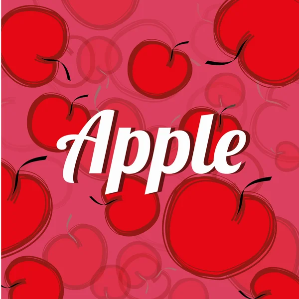 Fondo de Apple — Vector de stock