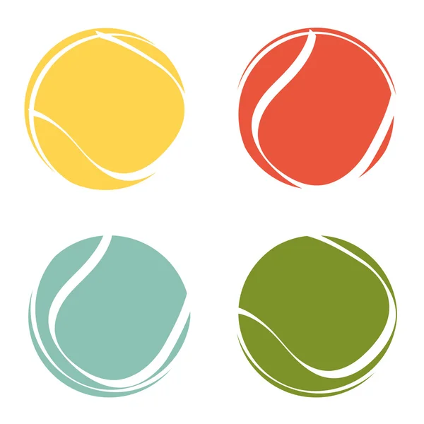 Icônes de tennis — Image vectorielle