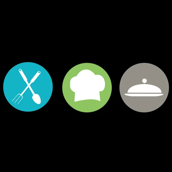 Restaurant icons — Stock Vector