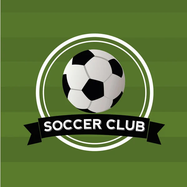 Soccer club — Stock Vector