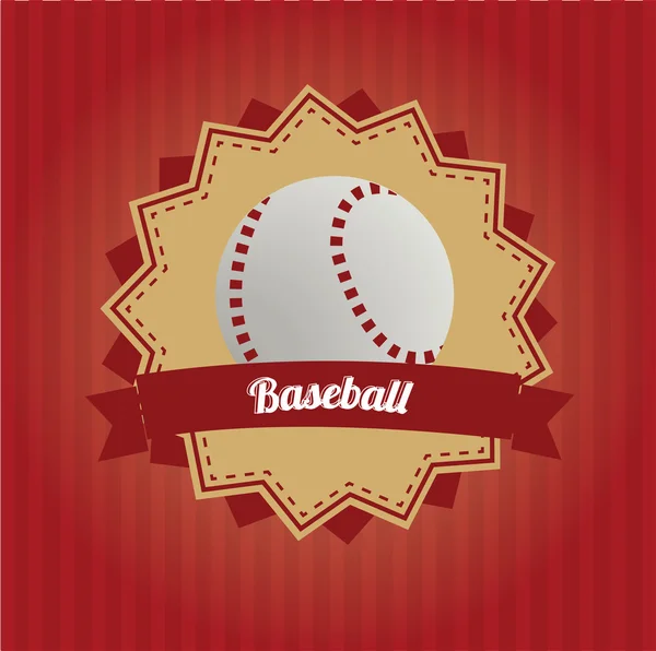 Icône de baseball — Image vectorielle