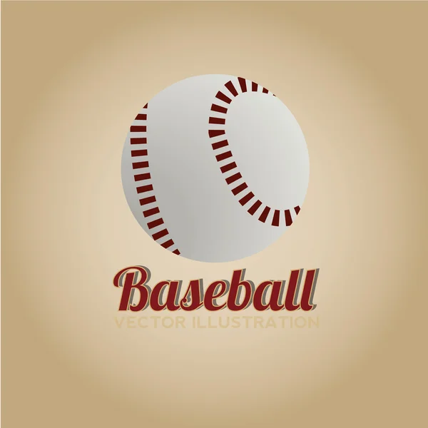 Icono de béisbol — Vector de stock