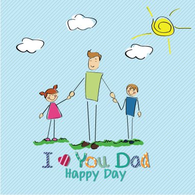 Family in special day clipart