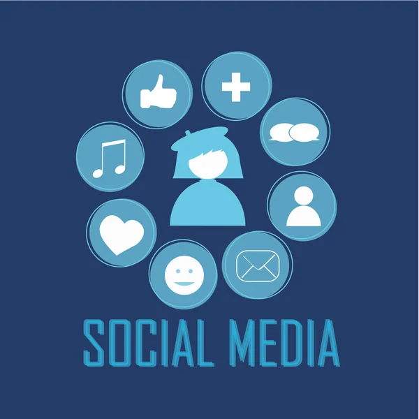 Social media — Stock Vector