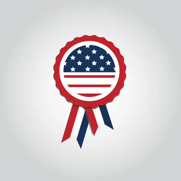 Médaille abstraite USA — Image vectorielle