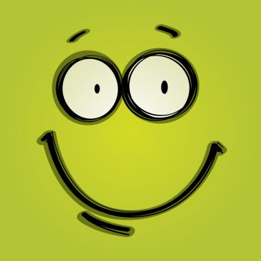 Yeşil mutlu yüz