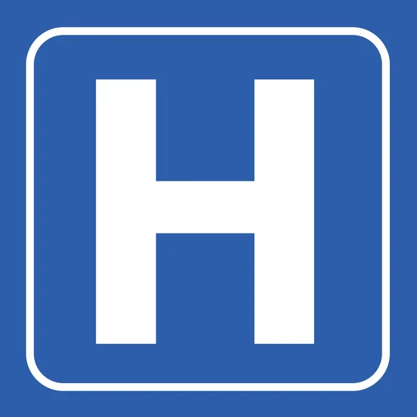 Señal del hospital — Vector de stock