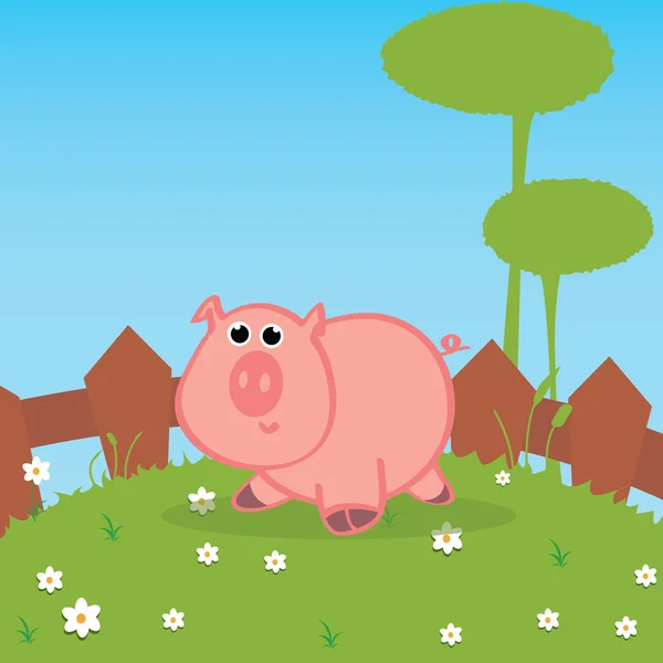 돼지 농장 — 스톡 벡터