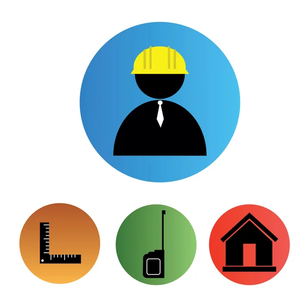 Construction icons — Stock Vector