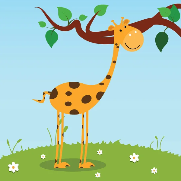 Giraffe — Stockvektor