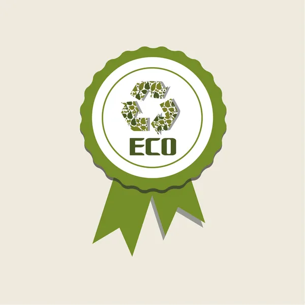 Eco medalha —  Vetores de Stock