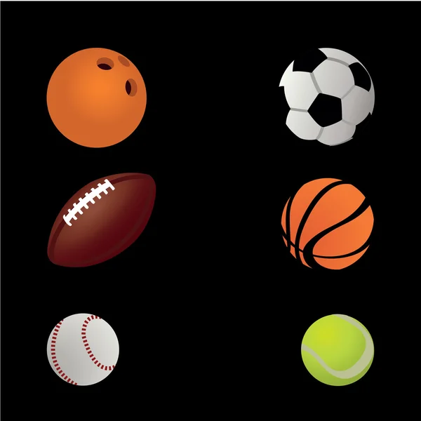 Ball icons — Stock Vector