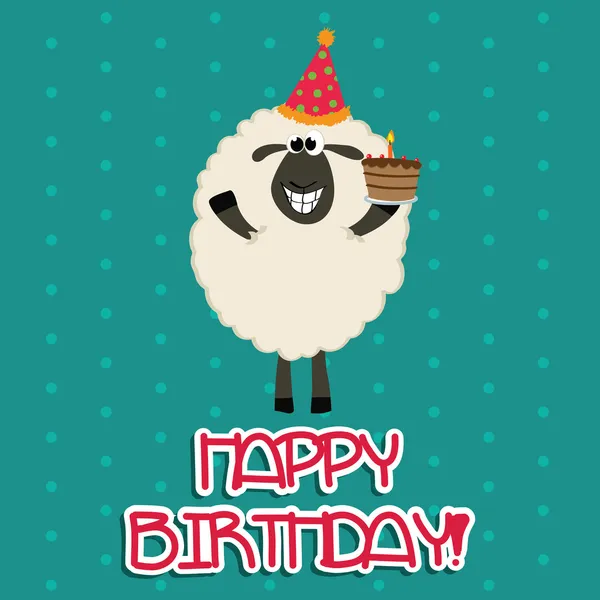 Счастливые овцы — стоковый вектор