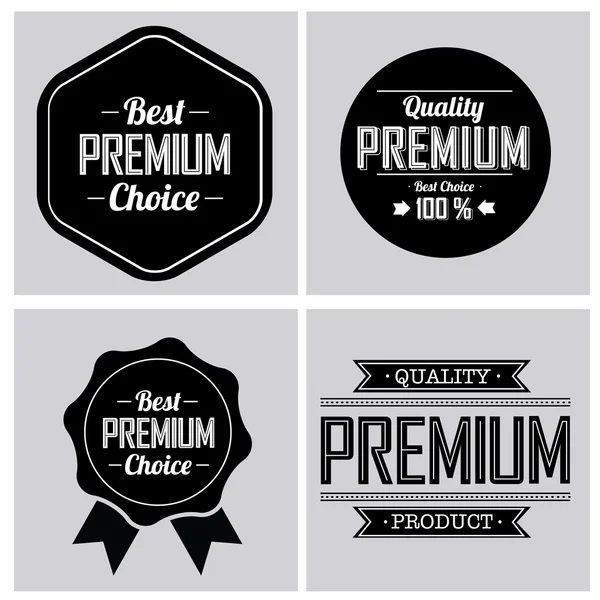Premium labels — Stock Vector