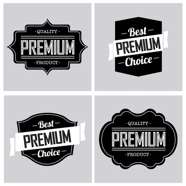 Premium labels — Stock Vector