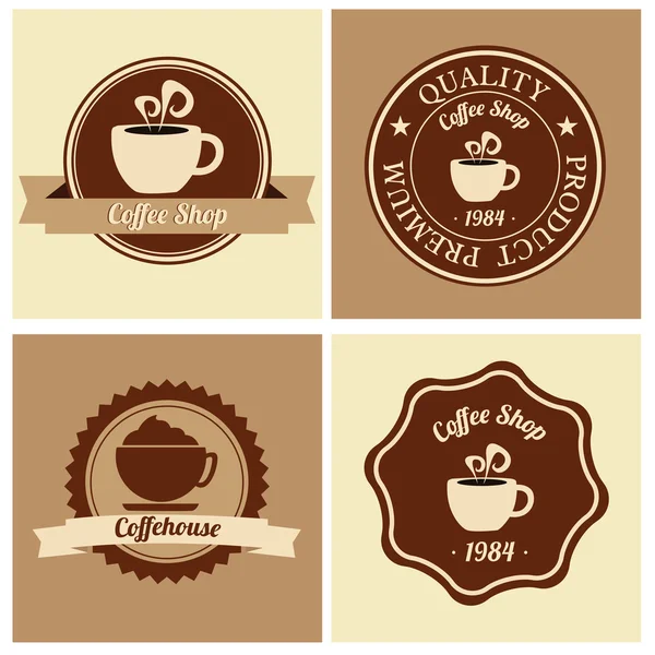 Koffie pictogrammen — Stockvector