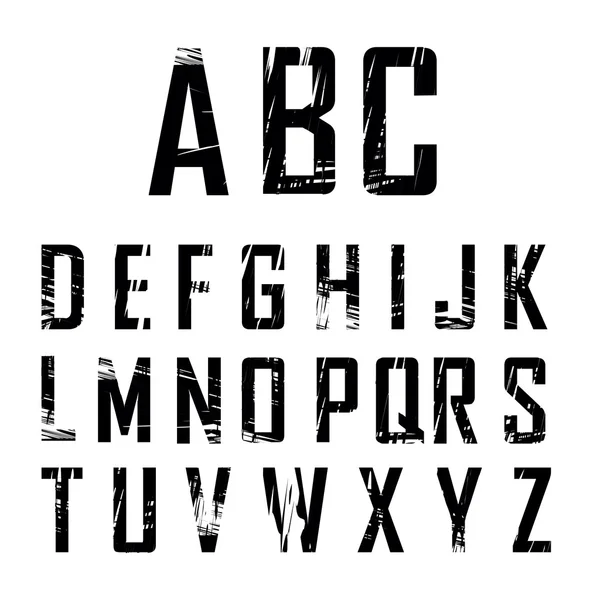 Schmutziges Alphabet — Stockvektor