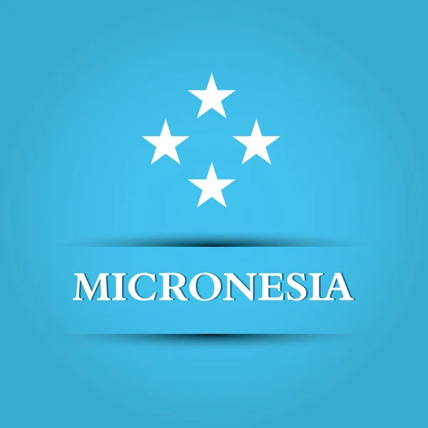 密克罗尼西亚联邦 — 图库矢量图片