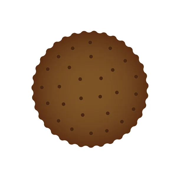 Bruin cookie — Stockvector