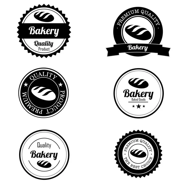 Étiquettes de boulangerie — Image vectorielle