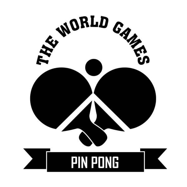 Pin pong — Stock vektor