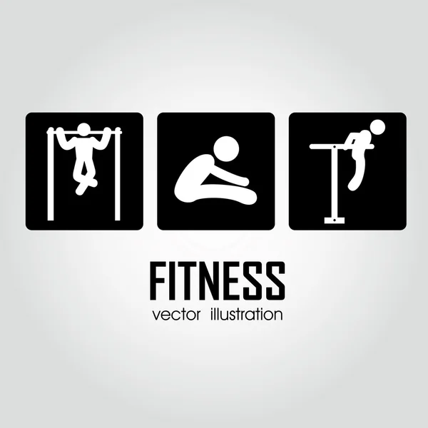 Fitness ikony — Stockový vektor