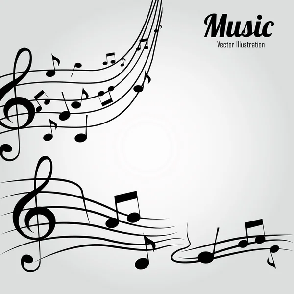 Fundo musical — Vetor de Stock