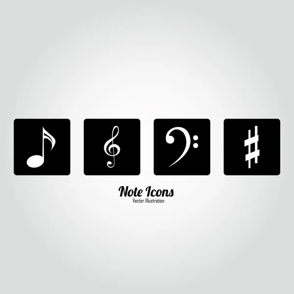 Music notes — Stock Vector