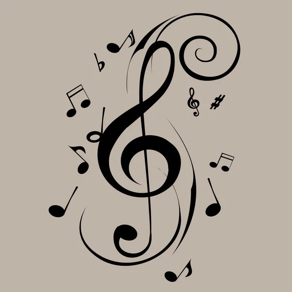 Notas musicales — Archivo Imágenes Vectoriales