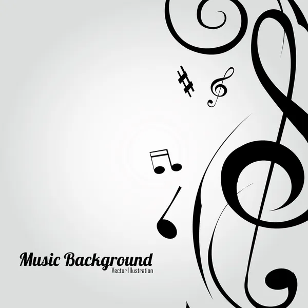 Fondo musical — Vector de stock