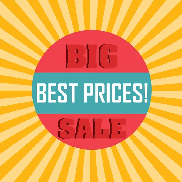 Big sale — Stock Vector